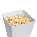 Kartoninė dėžutė, 250 g/m², 100 vnt., balta, popkornas L, spec. - Image 2