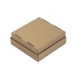 Micro-corrugated cardboard box with window 160x160x60mm - Image 3
