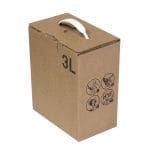 Gofruoto kartono dėžutė maišeliui 3l bag in box