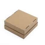 Micro-corrugated cardboard box with window 180x180x80mm - Image 4