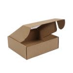 Micro-corrugated cardboard box with lid and window 215x195x70mm - Image 3