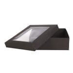 Micro-corrugated cardboard box with window 245x245x80mm - Image 2
