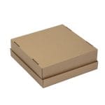 Micro-corrugated cardboard box with window 245x245x80mm - Image 2
