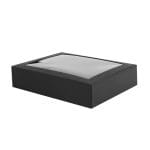 Micro-corrugated cardboard box with lid and window 250x200x55mm - Image 2
