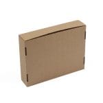 Micro-corrugated cardboard box with lid and window 250x200x55mm - Image 3