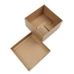 Micro-corrugated cardboard boxes 250x250x150mm with lid, brown, 14E - Image 2