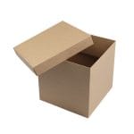 Micro-corrugated cardboard boxes 250x250x250mm with lid, brown, 14E - Image 3