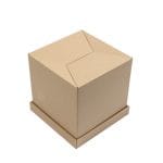Micro-corrugated cardboard boxes 250x250x250mm with lid, brown, 14E - Image 4