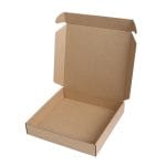 Micro-corrugated cardboard box 270x270x50mm, brown