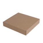 Micro-corrugated cardboard box 270x270x50mm, brown - Image 2