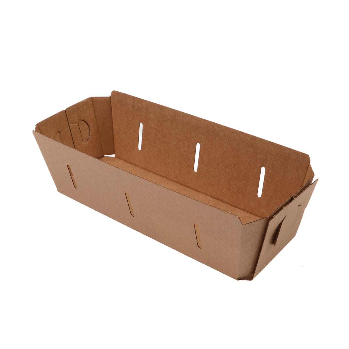 K2789780BR.jpg Cardboard boxes without lids for berries, 1000 g, kraft - Image 1