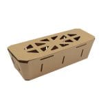 Cardboard boxes with lids for berries, 1000 g, kraft - Image 2