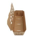 Cardboard boxes with lids for berries, 1000 g, kraft - Image 4