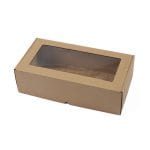 Gift box 320x165x93mm with PE window (FEFCO 0427)