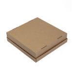 Micro-corrugated cardboard box with lid and window 320x320x80mm, 14E - Image 2