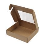 Gift box 330x300x80mm with hinged lid and window