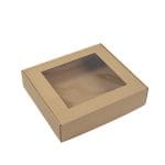 Gift box 330x300x80mm with hinged lid and window - Image 2