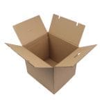 Corrugated cardboard boxes 370x310x340mm with handles, 24BE