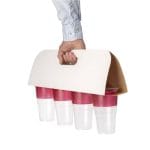 Holder for four plastic cups, 460x410mm