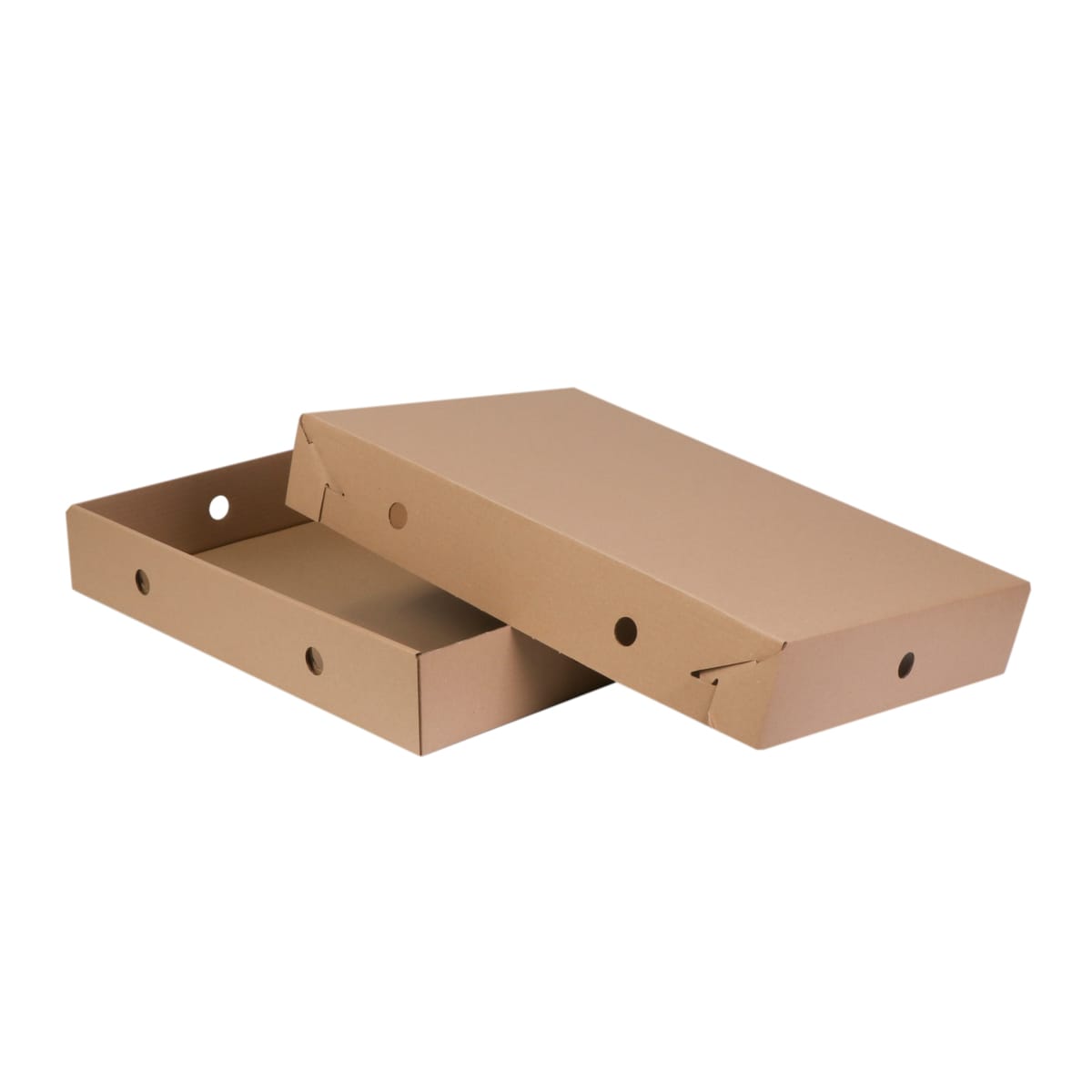 K56536592.jpg Corrugated cardboard boxes 565x365x92mm with lid, brown - Image 1