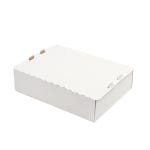 Corrugated cardboard boxes 40x30x10cm for pretzels, white