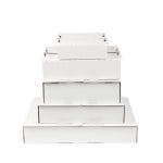 Corrugated cardboard boxes 40x30x10cm for pretzels, white - Image 5