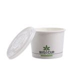 CPLA lids for BIOCUP containers, Ø115 mm, white, 25 pcs. - Image 3