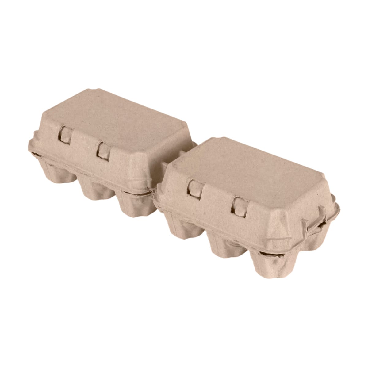 12927.jpg Cardboard boxes for 2x6 eggs, with lid, grey, 130 pcs. - Image 1
