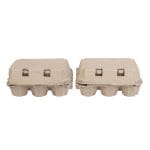 Cardboard boxes for 2x6 eggs, with lid, grey, 130 pcs. - Image 3