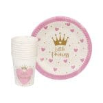 PAP plates Ø20 cm, 8 pcs., MY LITTLE PRINCESS - Image 3