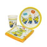 Popierinės lėkštės Ø23cm, MINIONS, 8 vnt. - Image 3