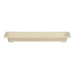 Sushi tray sugarcane 222x92x22mm, 50pcs., beige - Image 2