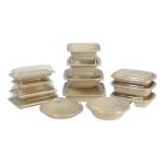 Sushi tray sugarcane 238x145x23mm, 50pcs.,  beige - Image 4