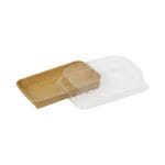 Lids for PET sushi containers, 187×130x35.5mm, transparent - Image 2