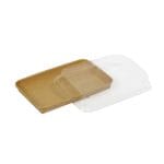Lids for sushi containers, PET, 242×156x35.5 mm, 50 pcs., transparent - Image 2