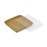 Lids for sushi containers, PET, 314×314x22.5 mm, 20 pcs., transparent - Image 2