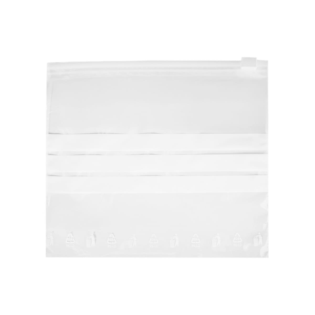 38451.jpg „Slider“ maišeliai 3L, LD, 27×28cm, 45µm, 100vnt., skaidrūs - Image 1