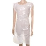 LDPE aprons, white, 75×125 cm (50 pcs.)