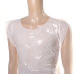 LDPE aprons, white, 75×125 cm (50 pcs.) - Image 2