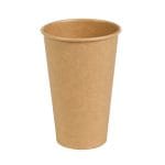 PAP/PE cups, 480 ml, Ø90 mm, single-layer, kraft, 50 pcs