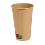 PAP/PE cups, 480 ml, Ø90 mm, single-layer, kraft, 50 pcs - Image 2
