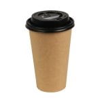 PAP/PE cups, 480 ml, Ø90 mm, single-layer, kraft, 50 pcs - Image 4