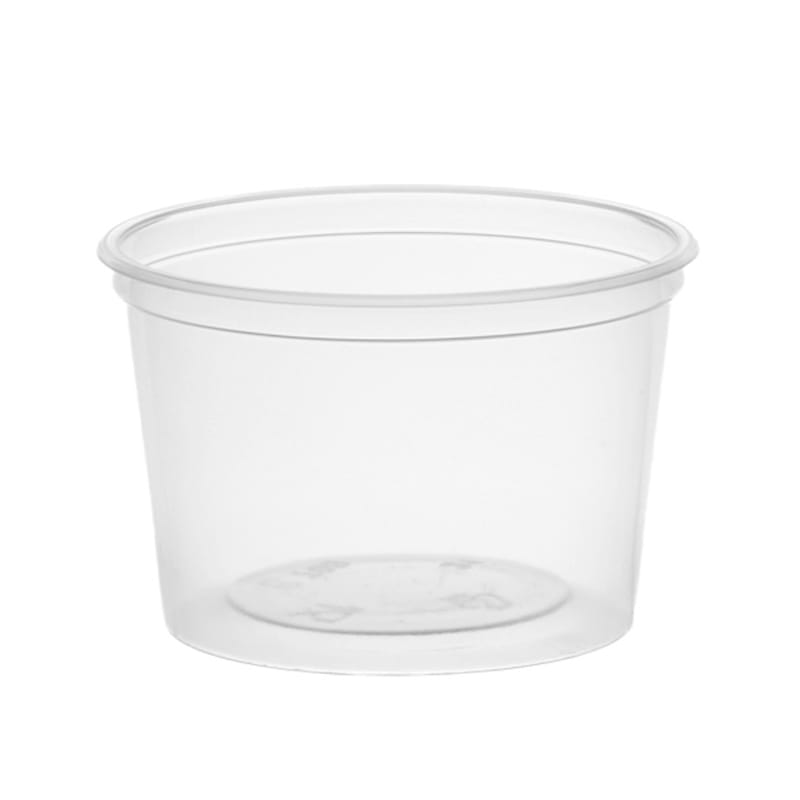 20K708.jpg PP sauce containers, 80 ml, Ø67 mm, transparent, 100 pcs. - Image 1