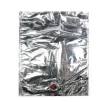 Sulas maiss Bag in Box ar krānu, LDPE, 20L, sudraba