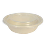 PP lids for round containers Ø208 mm, 50 pcs., transparent - Image 3