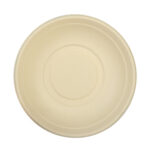 Round sugar cane containers 750 ml, Ø208/42 mm, 50 pcs., beige - Image 2