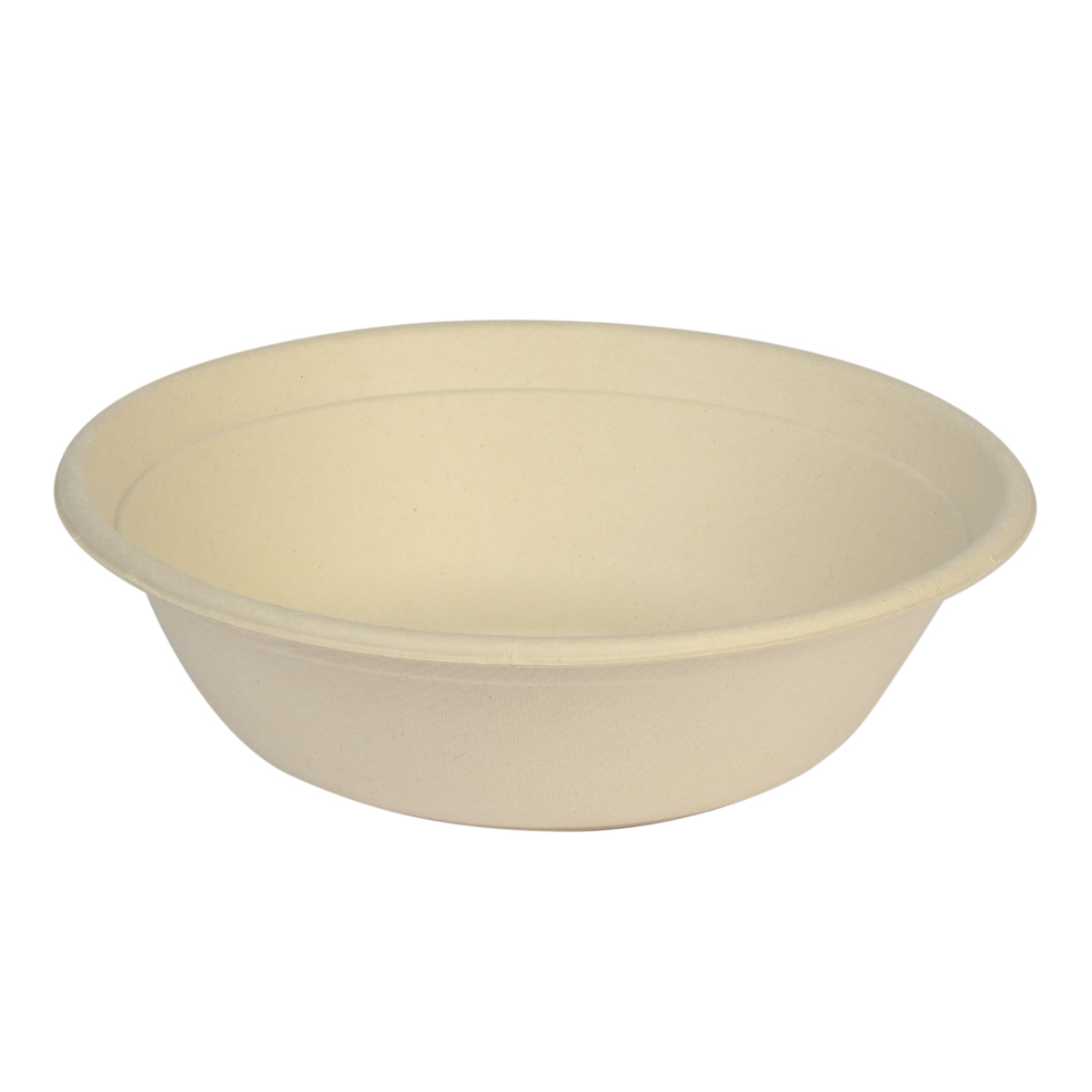13BO950PF.jpg Round sugarcane containers 950 ml, Ø208/60 mm, 50 pcs., beige - Image 1
