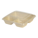 Lids for PP jars 228×229×19 mm, 50 pcs., transparent - Image 3