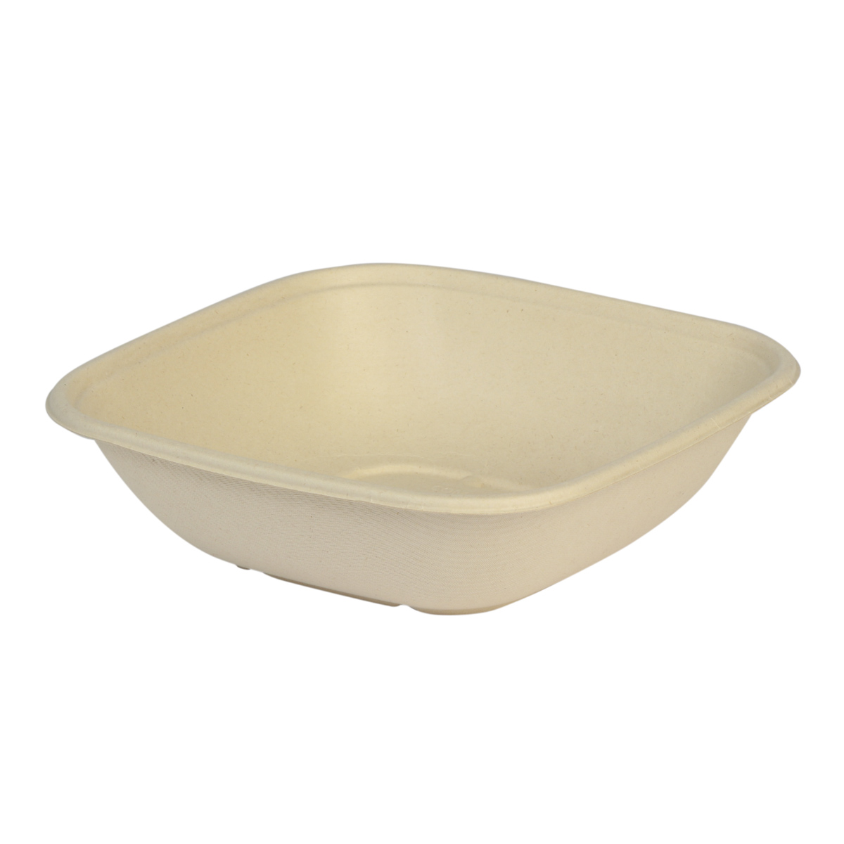 13EB48PF.jpg Sugar cane containers 1200 ml, 215×215×61 mm, beige - Image 1