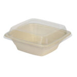 Lids for containers, PET, 180×180×32 mm, 50 pcs., transparent - Image 3